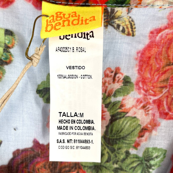 Agua Bendita Tunic Swim Cover Up In Bendito Rosal Size Medium New - Picture 15 of 16